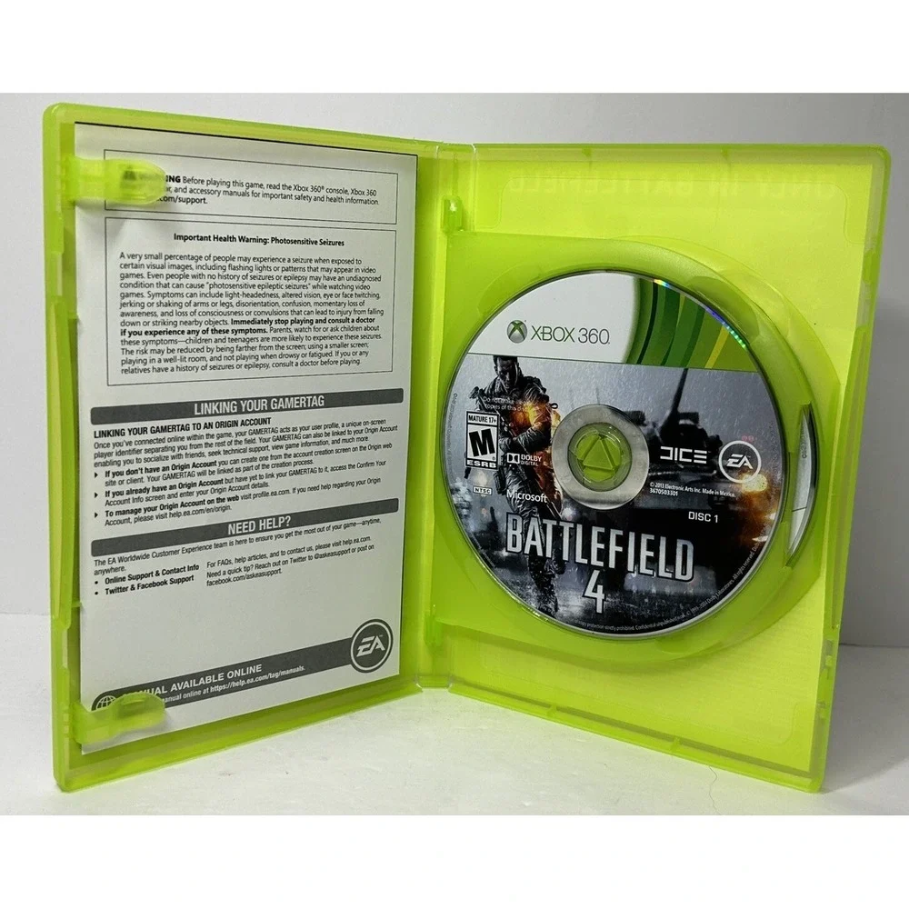 Battlefield 3 Battlefield 4‎ Xbox 360 Game Lot Of 2 Tested & Works Great